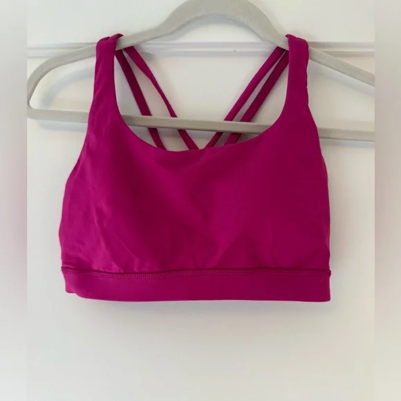 Lululemon Ripened Raspberry Energy Bra Size 6 - Picture 3 of 6